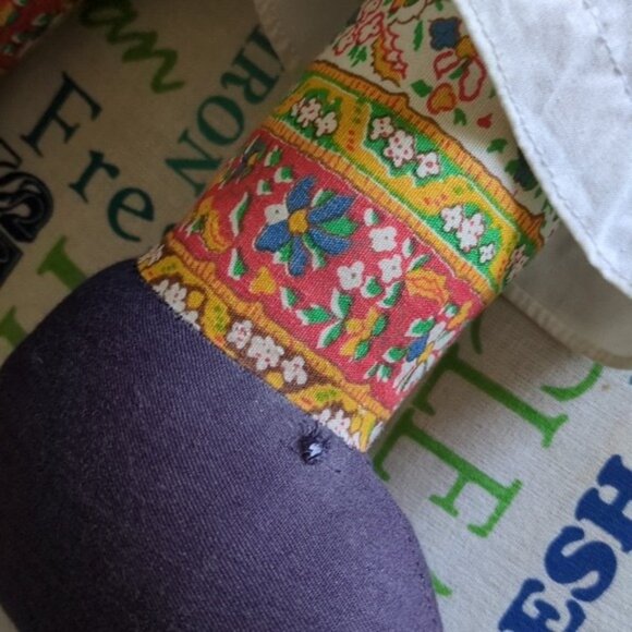 Raggedy Ann & Andy Handmade Yarn Hair Dolls 20" Blue Outfits Embroidered Faces - Picture 10 of 13